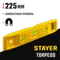 STAYER TORPEDO, 225 мм, короткий магнитный уровень (3454)