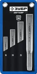ЗУБР Двутавр, 4 шт, набор слесарных зубил по металлу, Профессионал (2104-H4)