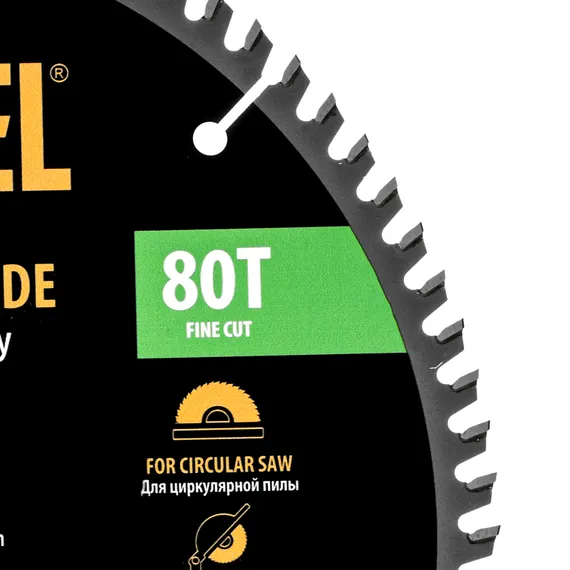 Пильный диск по ламинату ф300 х 30 мм, 80 зубьев Denzel