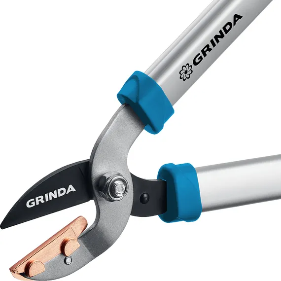 GRINDA PL-460A, длина 460 мм, лезвия из высокоуглеродистой закаленной стали, алюминиевые рукоятки, малый контактный сучкорез, PROLine (424516)