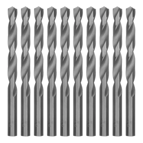 Сверло по металлу, 10 мм, полированное, HSS, 10 шт, цилиндрический хвостовик Matrix