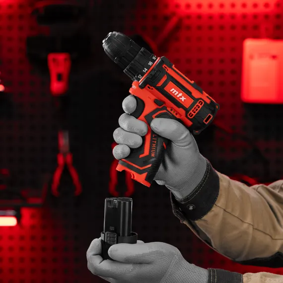 Дрель-шуруповерт аккумуляторная CDS-12, Li-Ion, 12 В// MTX