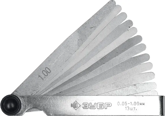 ЗУБР 13 шт, 0.05 - 1 мм, набор автомобильных щупов (4325-H13)