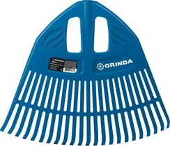 GRINDA PP-23, 500 х 50 х 420 мм, 23 зубца, без черенка, пластиковые, веерные грабли, PROLine (421813)