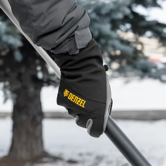 Перчатки универсальные, двойные, работа с сенсорным экраном, размер 8 Denzel