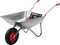 MIRAX MX-1, 65 л, 90 кг, одноколесная, оцинкованная сталь, садовая тачка (39900)