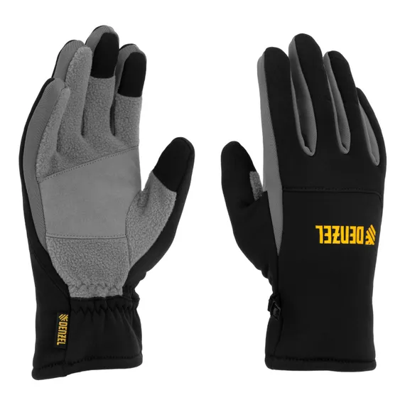 Перчатки универсальные, искусственный мех, работа с сенсорным экраном, размер 9 Denzel