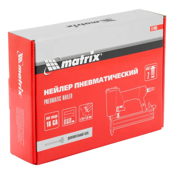 Нейлер пневматический для гвоздей от 10 до 32 мм Matrix