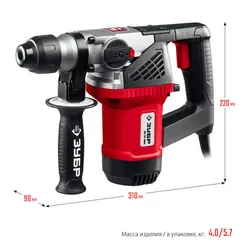 Перфоратор электрический SDS Plus, ЗУБР 28 мм, 1000 Вт, (ПВ-28-1000)