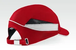 ЗУБР БИНОМ, красная, ударопрочный корпус, укороченный козырёк 55мм, размер от 54 до 59см, защитная каскетка, Профессионал (11096)