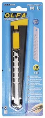OLFA 18 мм, с выдвижным лезвием, металлический нож (OL-ML)