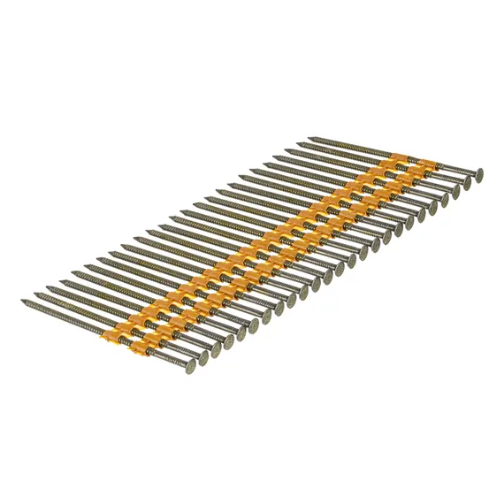 Гвозди для пнев. нейлера (крашен.) длина - 90 мм, диам. - 3,05 мм, 2000 шт. Denzel