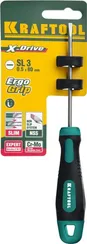 KRAFTOOL Х-Drive, SL3 x 80, отвертка (250071-3.0-080)