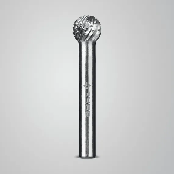 ЗУБР 10х9 мм, тип D (сфера), хв-к 6 мм, твердосплавная борфреза, ПРОФЕССИОНАЛ (28803-10-9)