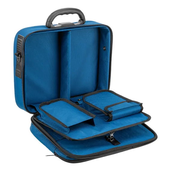 Кейс монтера, 365х300х110 мм, 10 карманов, наплечный ремень Сибртех