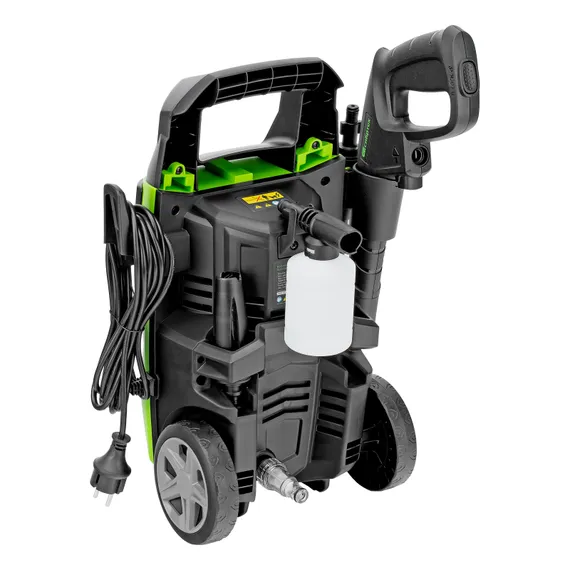 Моечная машина высокого давления АМ-1800, 1800 Вт, 140 бар, 350 л/ч, колесная Сибртех