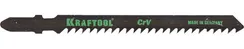 KRAFTOOL T144D, EU-хвост., по дереву, быстрый рез, шаг 4 мм, 75 мм, 2 шт, полотна для лобзика (159521-4)