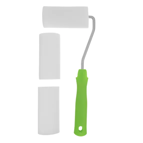 Валик "Поролон" с ручкой и 2 шубки 100 мм, D 42 мм, D ручки 6 мм Сибртех