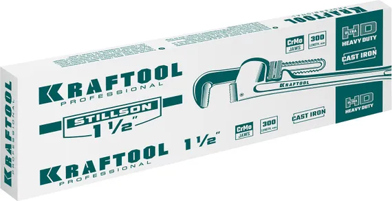 KRAFTOOL STILLSON, 1.5″, 300 мм, трубный разводной ключ (2727-30)