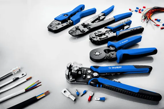 ЗУБР RJ7, (RJ45, RJ11, RJ12), 203 мм, универсальный кримпер, Профессионал(22650)