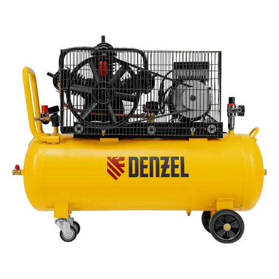 Компрессор воздушный инверторный рем. привод BIW3000/100, 3,0 кВт, 100 литров, 535 л/мин Denzel
