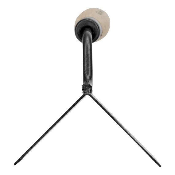 Кельма угловая, 110 х 75 х 75 мм, стальная, для внешних углов, буковая ручка Сибртех