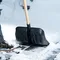 Лопата для уборки снега пластиковая, 360 х 405 х 1550 мм, деревянный черенок 1 сорт, Россия, Сибртех