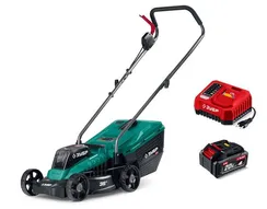 Аккумуляторная газонокосилка бесщеточная ЗУБР 20 В, 350 мм, 1 АКБ LMS (4 Ач) (ГКЛ-2035-41)