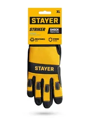 STAYER STRIKER р.XL (10), комбинированные перчатки для тяжелых механических работ (11410-XL)
