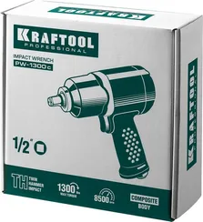 KRAFTOOL PW-1300c, 1/2″, 1300 Н·м, ударный пневматический гайковерт (64205)