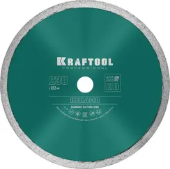 KRAFTOOL KERAMO, 230 мм, (22.2 мм, 10 х 2.2 мм), сплошной алмазный диск (36684-230)