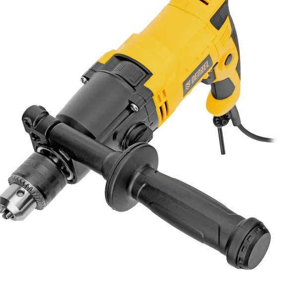 Дрель ударная IDD-1050-2, 1050Вт, 0-1200/0-3200 об/мин, 0-19200/0-51200 уд/мин, 2 скор. Denzel