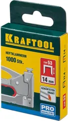 KRAFTOOL скобы тип 53 (A/10/JT21), 14 мм, калибр 23GA. 1000 шт (31670-14)