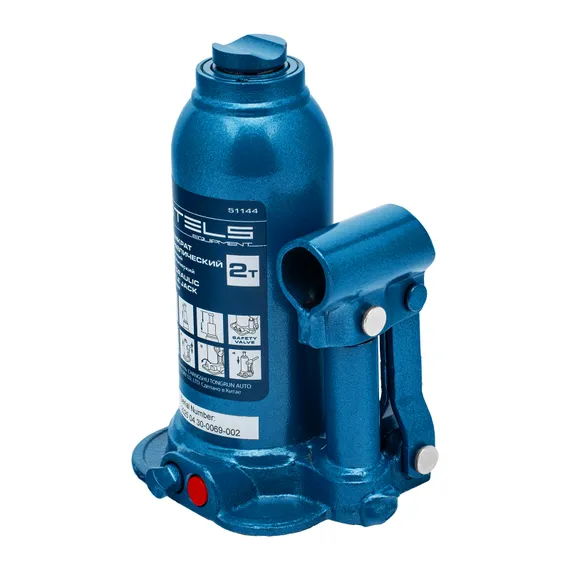 Домкрат гидравлический бутылочный телескопический, 2 т, подъем 170-380 мм Stels