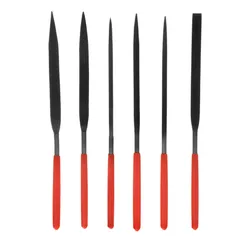 Набор надфилей, 160 х 4 мм, 6 шт, обрезиненные рукоятки Matrix