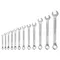 Набор ключей комбинированных 6-22 мм, 12 шт, CrV, матовый хром Stels