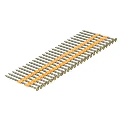 Гвозди для пнев. нейлера (крашен.) длина - 65 мм, диам. - 2,9 мм, 2000 шт. Denzel