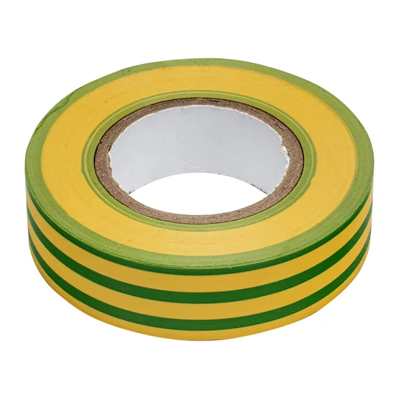 Изолента ПВХ, 19 мм х 20 м, желто-зеленая, 150 мкм Matrix
