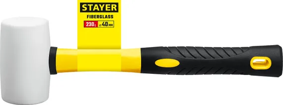 STAYER 230 г, белая, резиновая киянка, Professional (20533-230)
