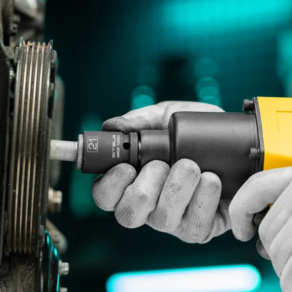 Головка ударная шестигранная, 21 мм, 1/2, CrMo Stels