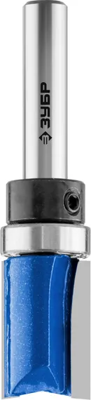 ЗУБР 15.8 x 25.4 мм, хвостовик 8 мм, фреза пазовая прямая с верхним подшипником, Профессионал (28756-15.8-26)