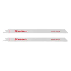 Полотна универсальные для сабельной пилы S1222VF, 275/1.8-2.5 мм, Bimetal, 2 шт, Pro Matrix