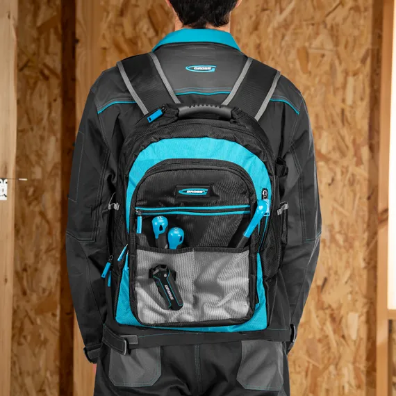 Рюкзак для инструмента, 440х350х250мм, выдвижная рукоятка, колеса Gross