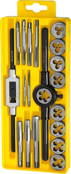 STAYER MaXCut, 20 предмета, легированная сталь, набор метчиков и плашек (28012-H20)
