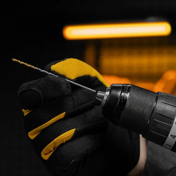 Сверло спиральное по металлу 2 х 86 мм Р6М5, Golden Tip, удлиненное, 2шт. Denzel