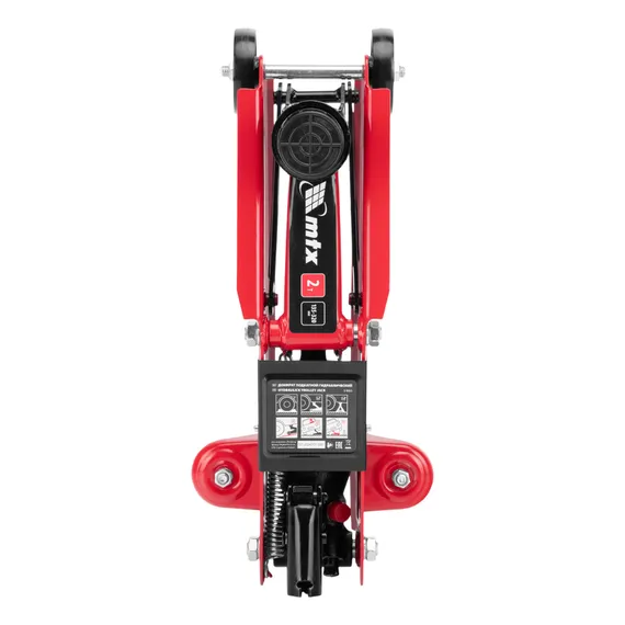 Домкрат гидравлический подкатной, 2 т, 135-320 мм, в пласт. кейсе MTX