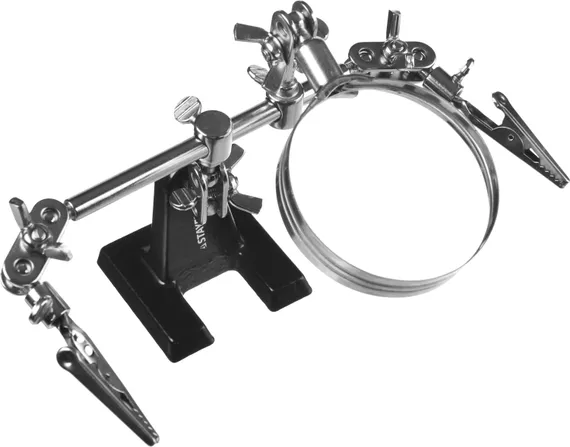 STAYER MAXTerm, увел. линза 2Х, держатель для пайки третья рука с лупой (55339)