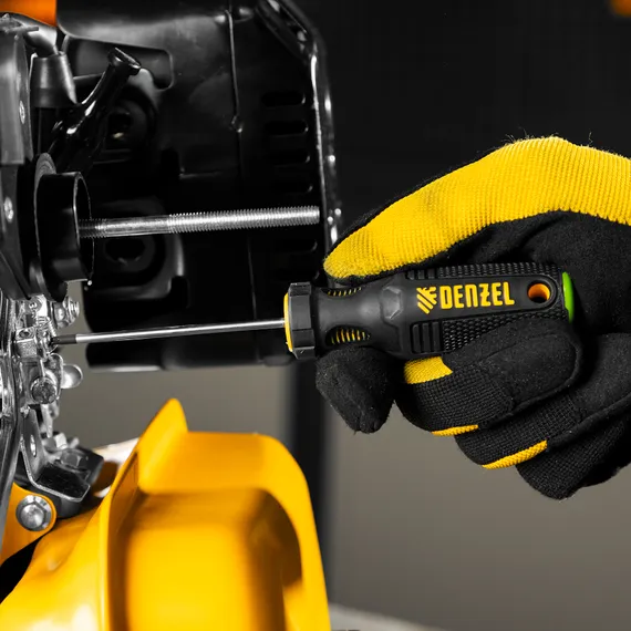 Отвертка PZ0x75 мм, CrV, трехкомпонентная рукоятка Denzel