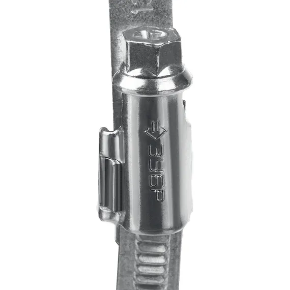 ЗУБР Х-9Н, 32 - 50 мм, накатная лента 9 мм, цинк, 50 шт, червячный хомут (37807-50)