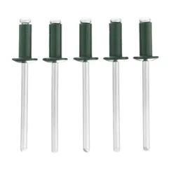 Заклепки 4.0 х 10 мм RAL 6005, темно-зеленые, 50 шт Matrix